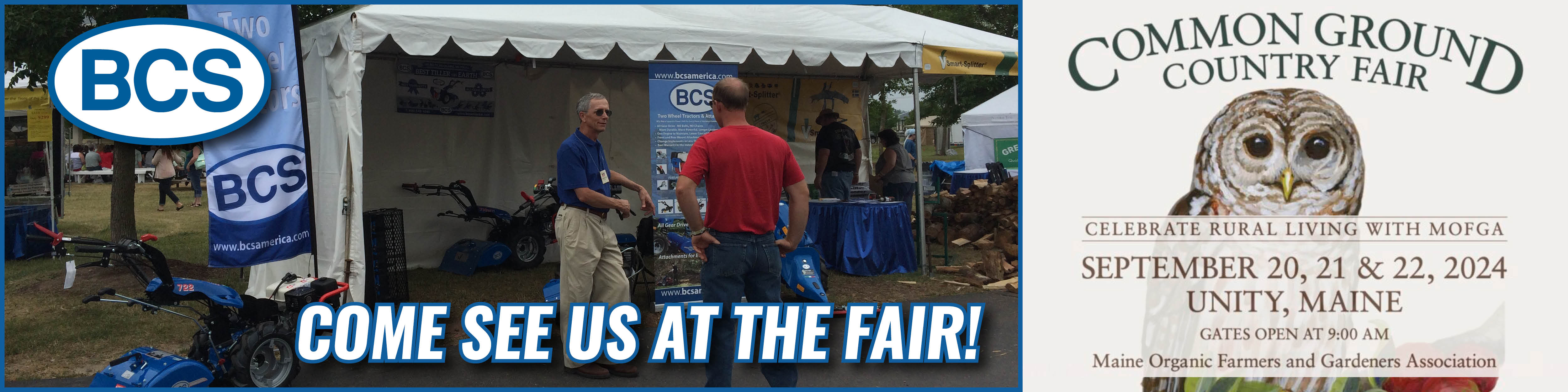 BCS at the MOFGA Country Fair, September 2024